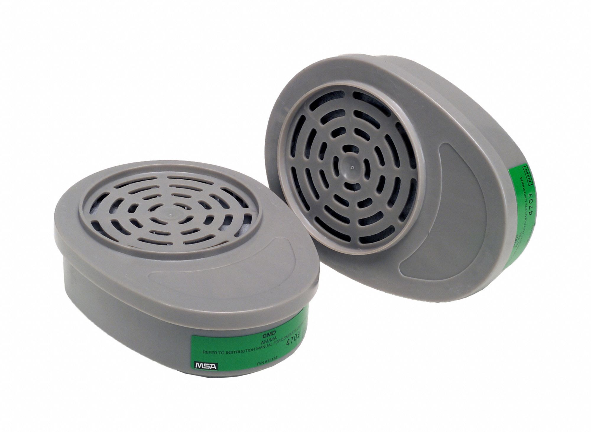 RESPIRATOR CARTRIDGE, GREEN, BAYONET, AMMONIA/METHYLAMINE(GMD), R95/N95, NIOSH, 2PK