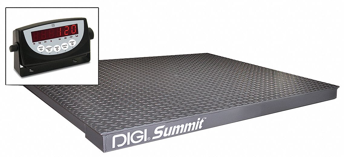 GRAINGER APPROVED Floor Scale, General Purpose, Packaging, Digital