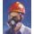 FACEPIECE ASSEMBLY, L, HYCAR RUBBER/POLYURETHANE, BLACK, 6-POINT, NIOSH