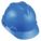 SLOTTED CAP, CSA, TYPE 1, CLASS E, PE, 4-PT FAS-TRAC III RATCHET, FRONT BRIM, BLUE