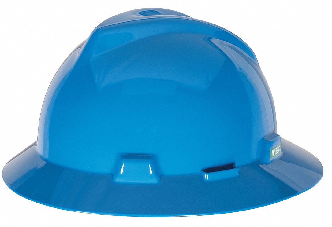 MSA Full Brim, Hard Hat, Type Class E ANSI Classification, V-Gard®, Ratchet - 4LN70|475368 - Grainger