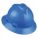 SLOTTED HAT, CSA, TYPE 1, CLASS E, PE, 4-PT FAS-TRAC III RATCHET, FULL BRIM, BLUE