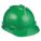 SLOTTED CAP, CSA, TYPE 1, CLASS E, PE, 4-PT STAZ-ON PINLOCK, FRONT BRIM, GREEN