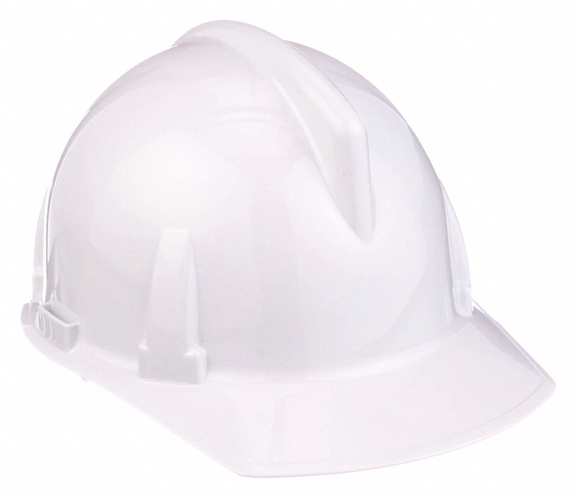Hard Hat, Type 1,  Class E, 1-Touch, White