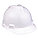 SLOTTED CAP, CSA, TYPE 1, CLASS E, PE, 4-PT FAS-TRAC III RATCHET, FRONT BRIM, WHITE