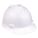 SLOTTED CAP, CSA, TYPE 1, CLASS E, PE, 4-PT FAS-TRAC III RATCHET, FRONT BRIM, WHITE