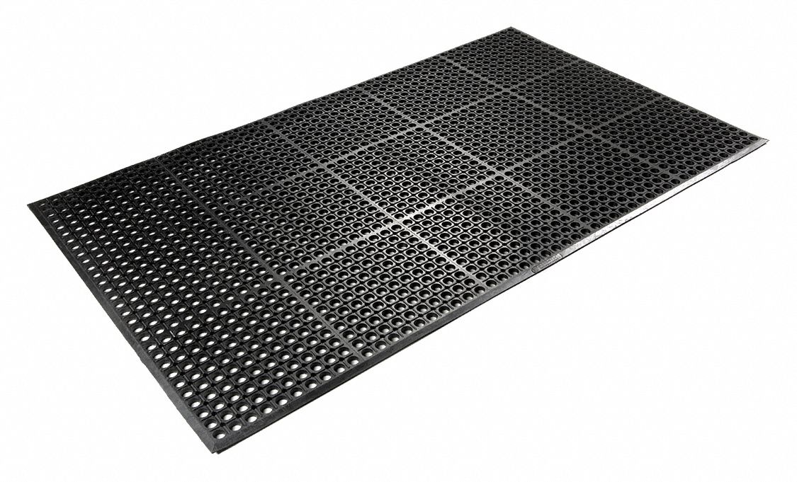 WORKSAFE LIGHT CFR DRAINAGE MAT, 3 X 10 FT, ½ IN THICK, GREY, RECTANGLE