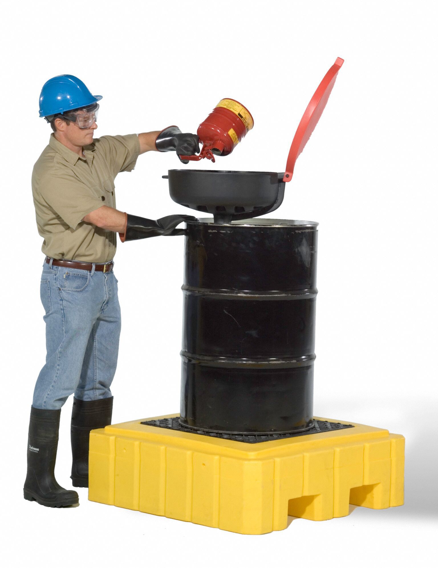 ULTRATECH Drum Spill Containment Pallet Plus For 1 Drums, 62 gal Spill