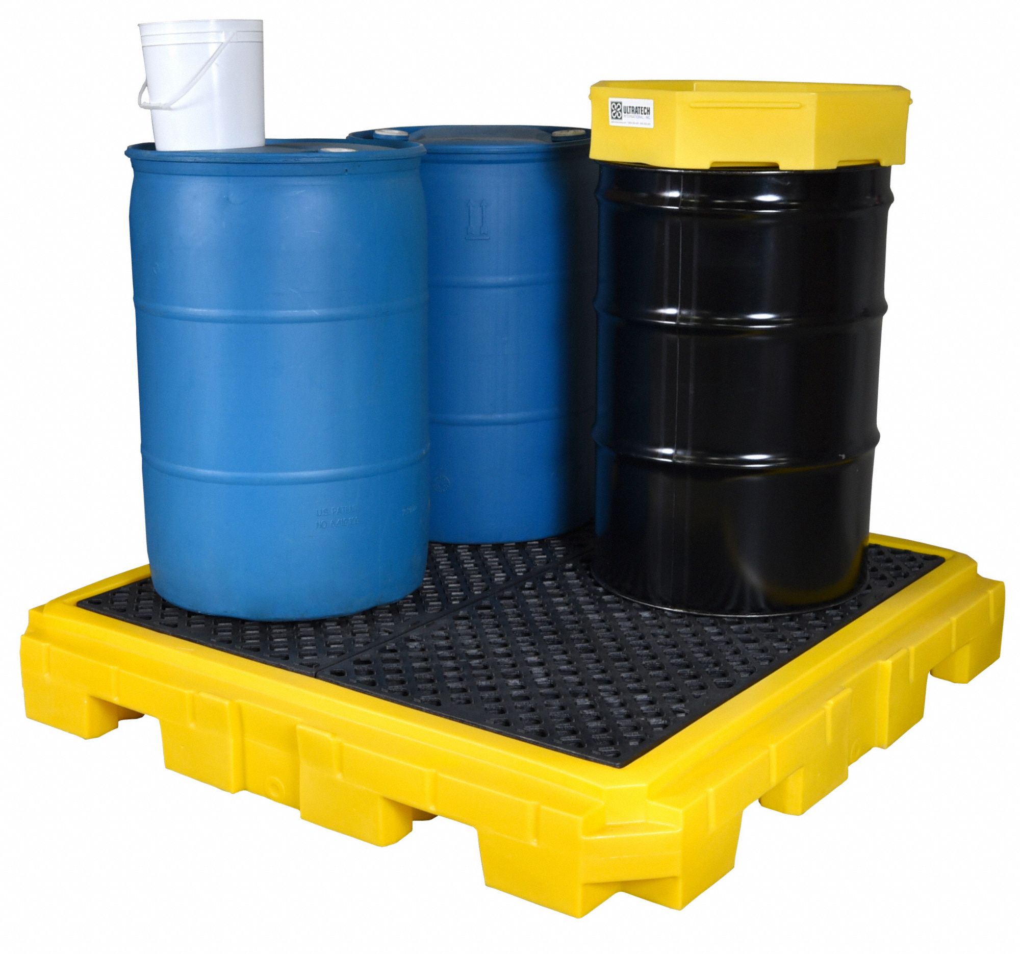 ULTRATECH Spill Containment Pallets, Uncovered, 75 gal Spill Capacity