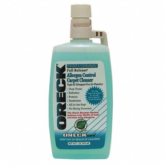 ORECK Carpet and Upholstery Cleaner, 16 oz, Bottle, Ready to Use 4LPD94025701 Grainger