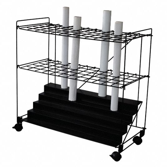 Mobile Roll File,60 Compartments Grainger