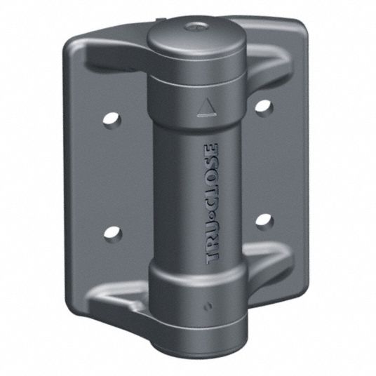 STANLEY Spring Hinge With Holes, Black Matte Finish, Rounded Corners, 5 ...