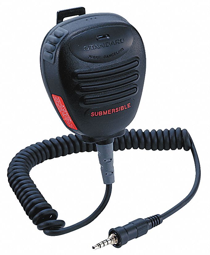 STANDARD HORIZON Microphone, Submersible, VHF, Portables 4LPU2CMP460