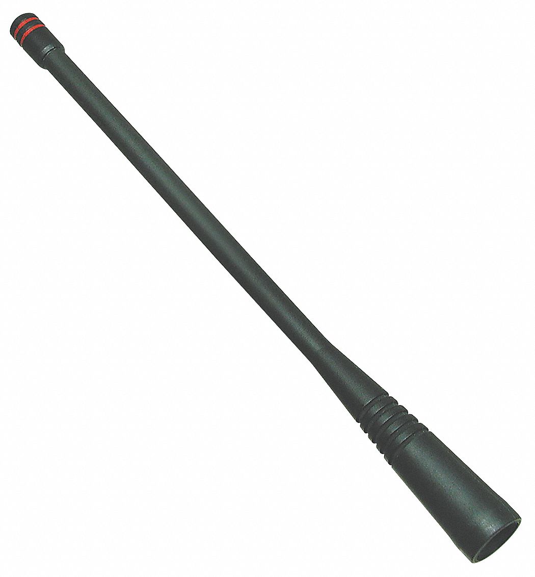 UHF WHIP ANTENNA, FOR TWO-WAY RADIO, PORTABLE, 450 TO 485 MHZ, RUBBER/PLASTIC