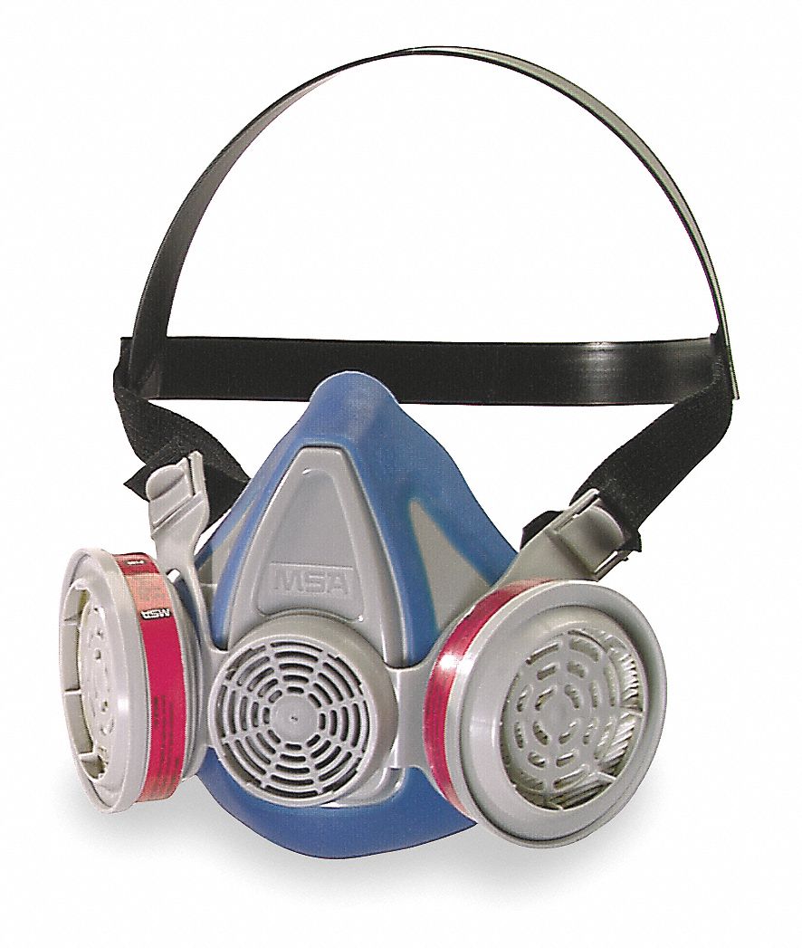 MSA Half Mask Respirator, Advantage 200 LS Series, M, Cartridges ...