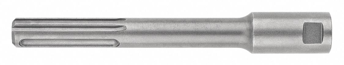 Two Piece Core Bit Shank: SDS Max Shank, 7 in Overall Lg