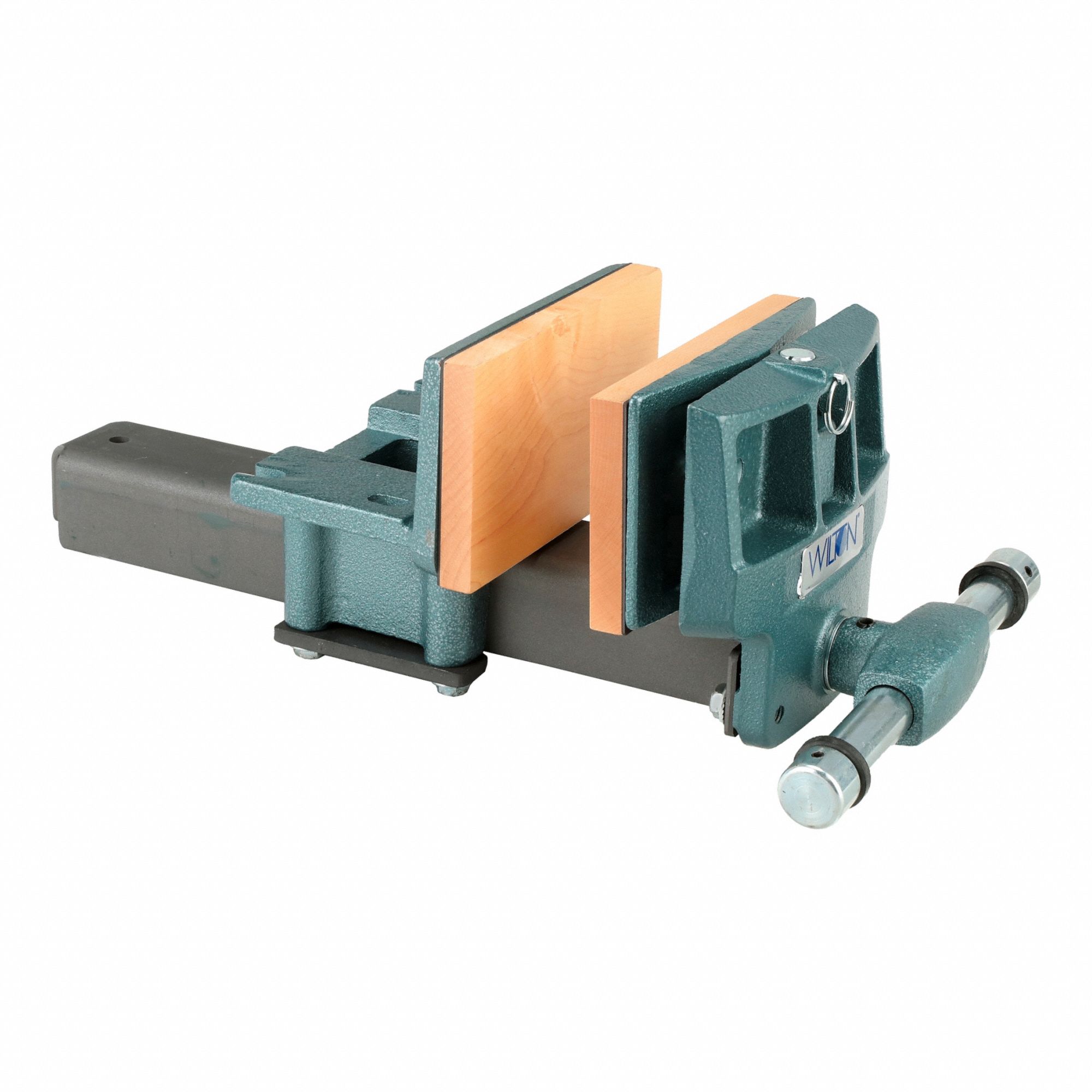 Woodworking Vise: Light Duty, Covered, 7 in Jaw Face Wd, 10 in Max Jaw Opening, Serrated