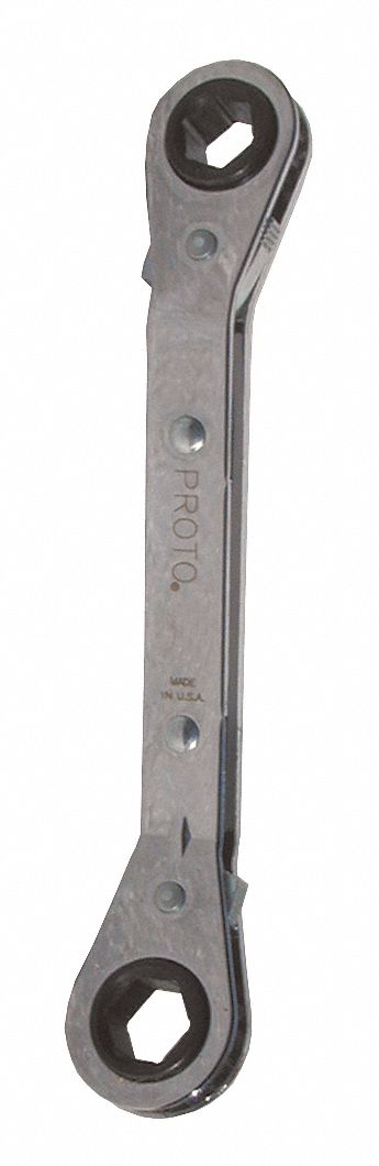 BOX END WRENCH, ALLOY STEEL, CHROME, 12 MM/14 MM HEAD SIZE, 6 1/2 IN OVERALL L, OFFSET