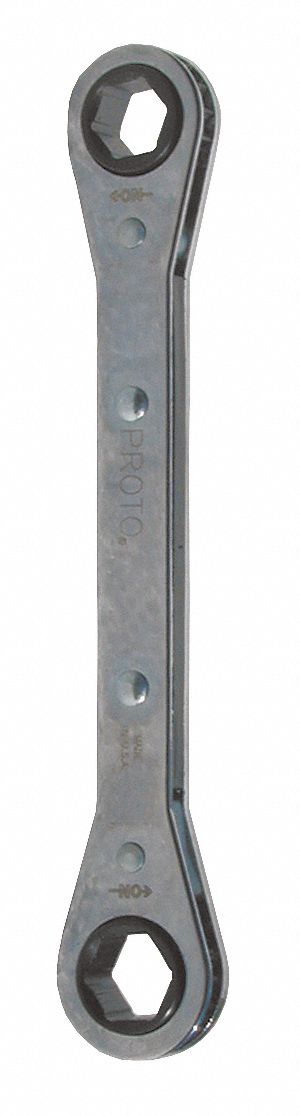 BOX END WRENCH, ALLOY STEEL, CHROME, 12 MM/14 MM HEAD SIZE, 9 1/4 IN OVERALL L, STANDARD