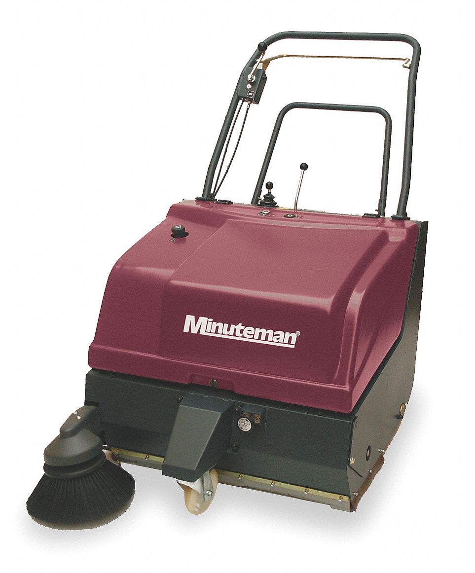 MINUTEMAN Battery Powered Sweeper,Walk Behind 4LU73HM35QP Grainger