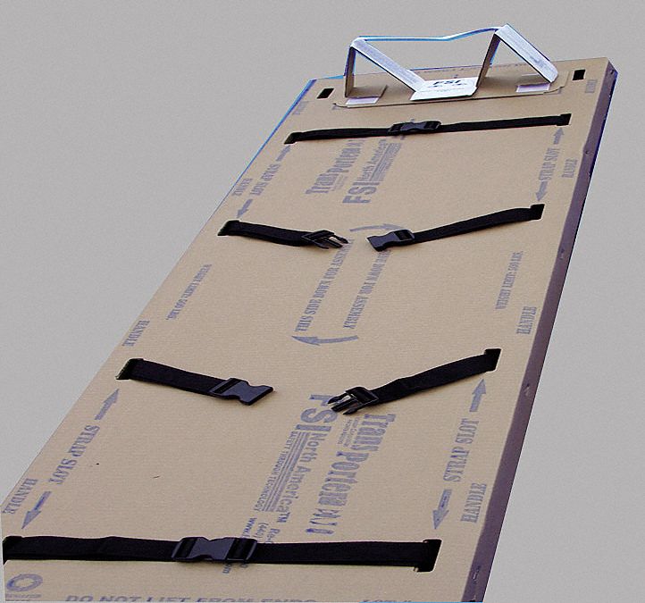 FSI, 55 in Lg, 21 in Wd, Disposable Pediatric Backboard 4LUR8F
