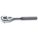 HAND RATCHET, 5 IN, CHROME, 1/4 IN