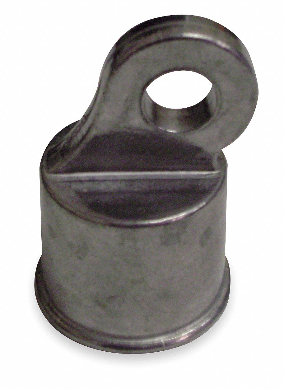 RAIL END CUP, ALUMINUM, 1 5/8 IN, MAINTENANCE-FREE