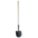 ROUND POINT SHOVEL, STEEL BLADE, 14 GA, STRAIGHT HANDLE, WOOD HANDLE, 48 IN HANDLE L