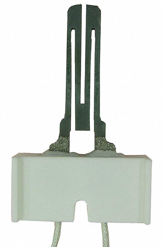 Hot Surface Igniter: OEM, Silicon Carbide, 24 in Lead Lg, 120V AC, Hardwired, Flat Tip