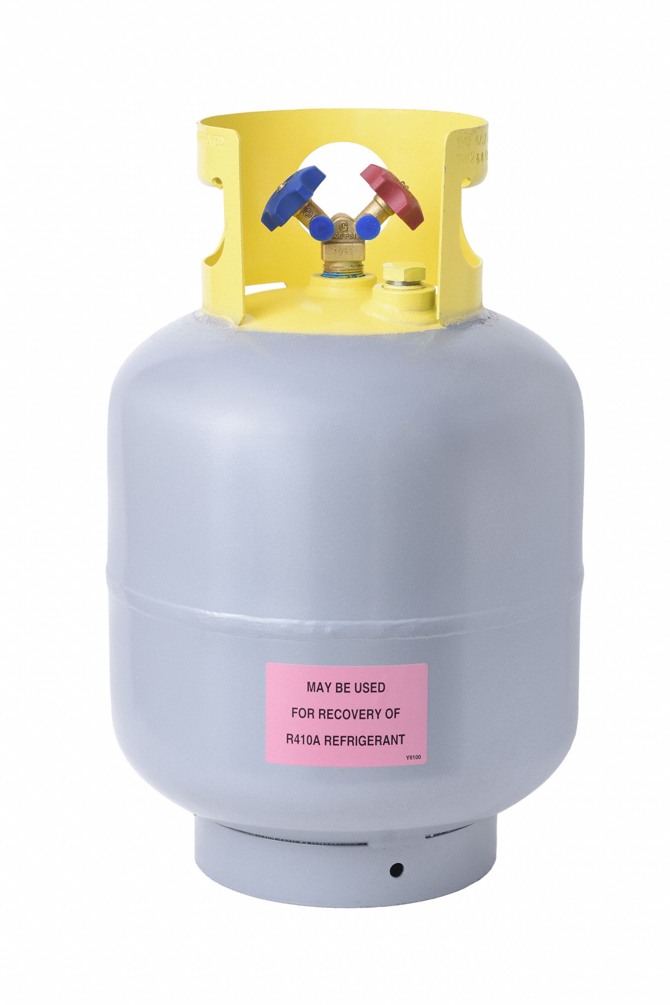 REFRIGERANT RECOVERY CYLINDER, 1320.6 CUBIC IN, 400 PSI, 12¼X19 7/16 IN