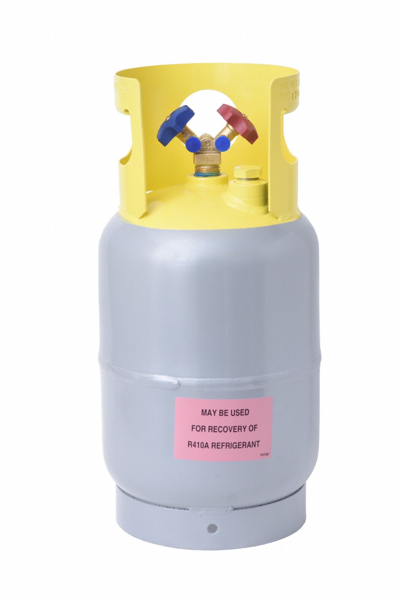 REFRIGERANT RECOVERY CYLINDER, 722.5 CUBIC IN, 400 PSI, 9 1/16X17 15/16 IN