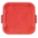 TRASH CAN TOP,FLAT,SNAP-ON CLOSURE,RED