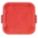 TRASH CAN TOP,FLAT,SNAP-ON CLOSURE,RED