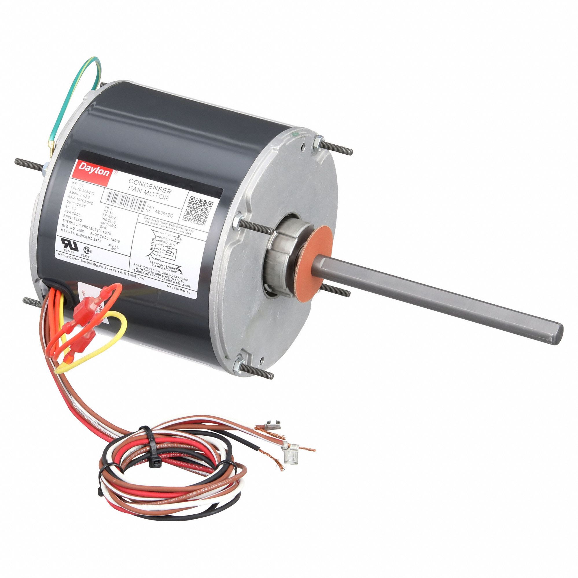 MOT VENT CONDENS,1/3HP,1075T/M,60HZ