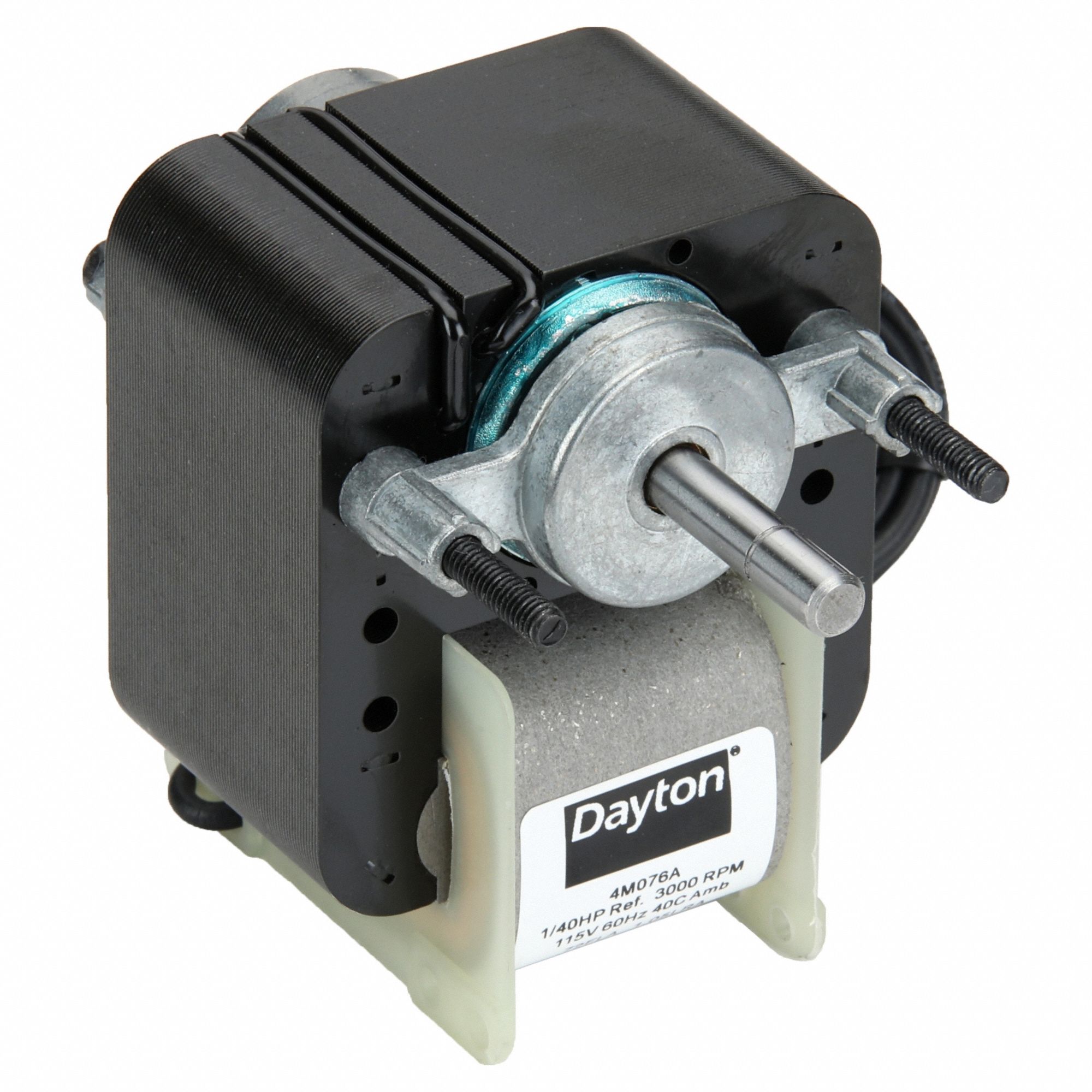 C-Frame Motor: Stud, Shaded Pole, Single Phase, 1/40 hp, 3, 000 RPM, C-Frame Frame Size, 1.2 A