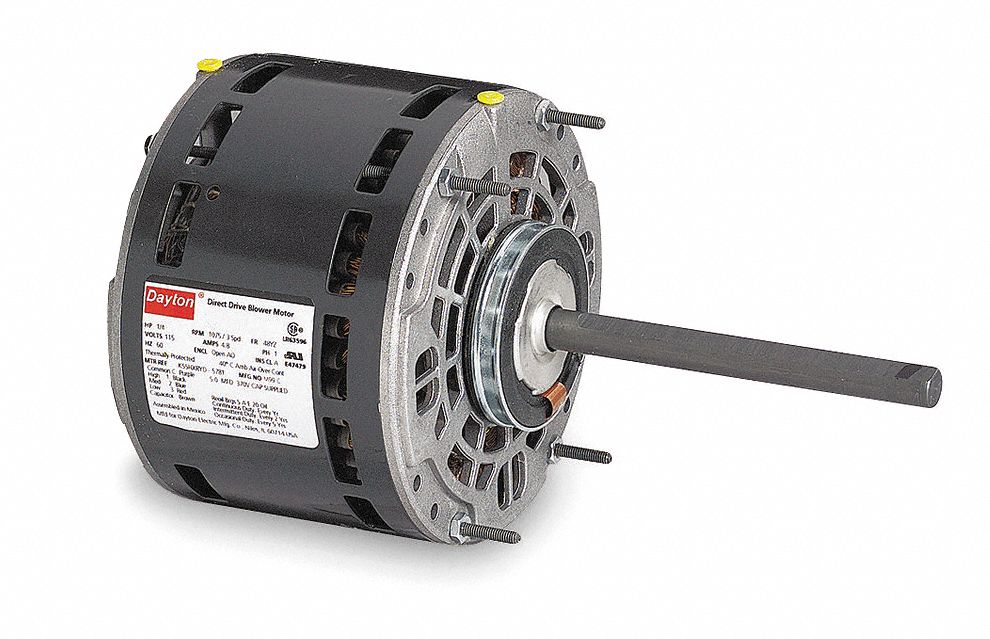 DAYTON 1/5 HP, 1050 Nameplate RPM, 115 Voltage, Frame 42YZ