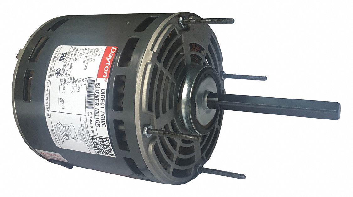 3 4 Hp Direct Drive Blower Motor Permanent Split Capacitor 1075 Nameplate Rpm 115 Voltage