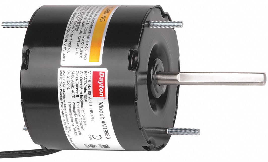 HVAC MOTOR,1/30 HP,1550 RPM,115 V,3.3