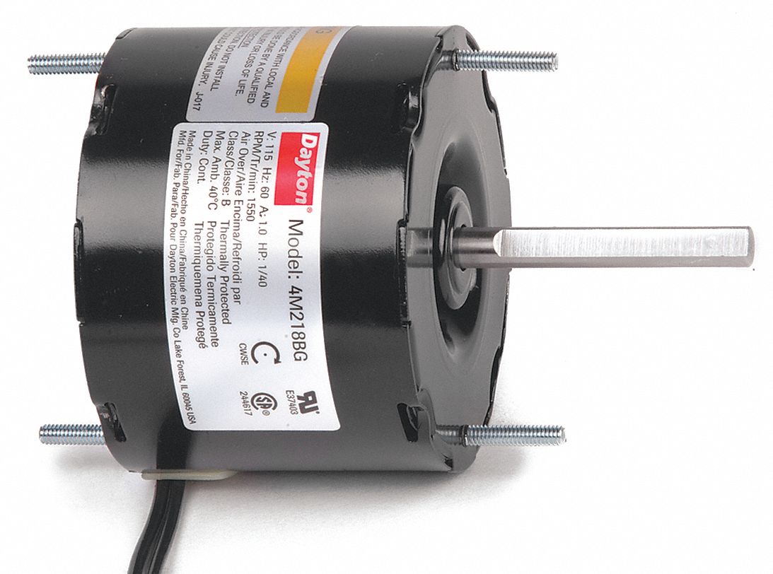 DAYTON HVAC Motor,1/40 HP,1550 rpm,115V,3.3 - 4M218|4M218 - Grainger