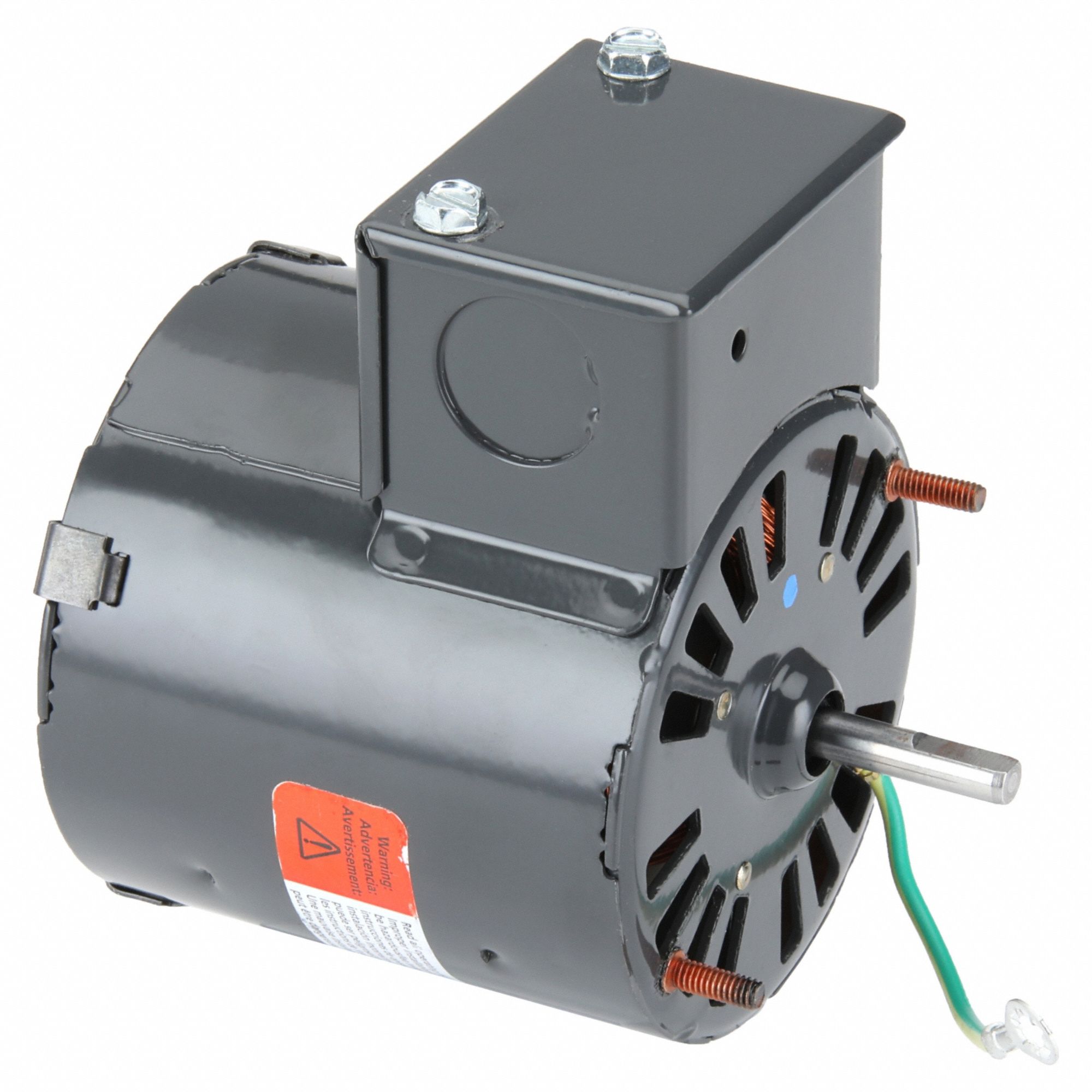 HVAC Motor: Stud, Shaded Pole, Single Phase, 1/25 hp, 3, 000 RPM, 3.3 Frame Size, 115V AC, B