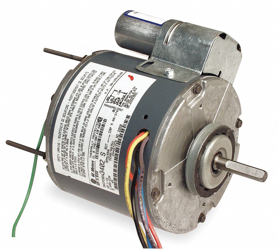 GE MOTOR 5SME84BM0028 1625 RPM 50/60 Hz 120V 1.7 A CCW CONT AIR OVER 