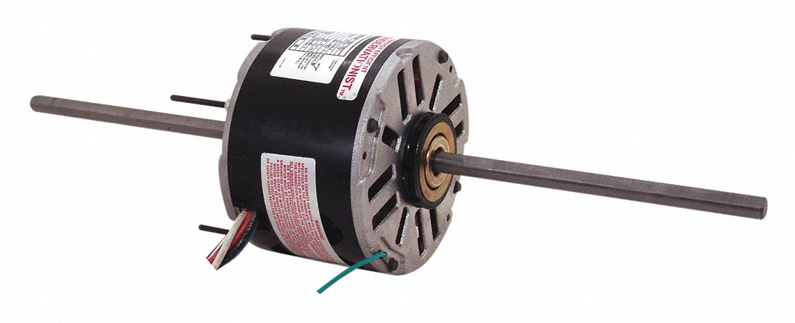 Room Air Conditioner Motor: Resilient Ring/Stud Mount, Permanent Split Capacitor, 2.07 A