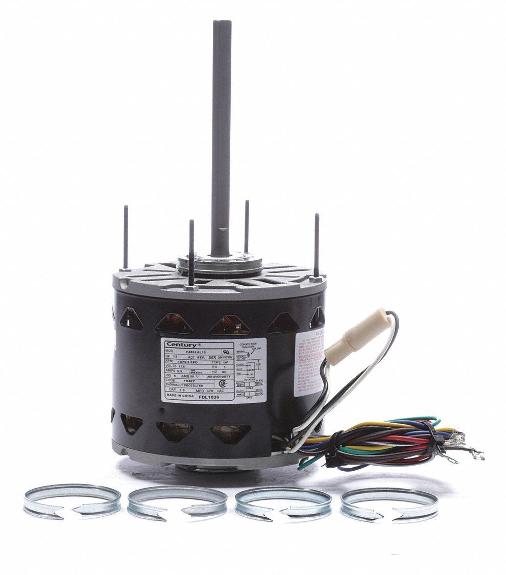 MOTOR,PSC,1/3 HP,1075 RPM,115V,48Y,