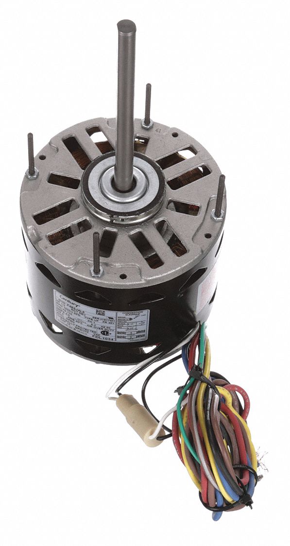 CENTURY, 3 Speed, Open Air-Over, Direct Drive Blower Motor - 4MA84