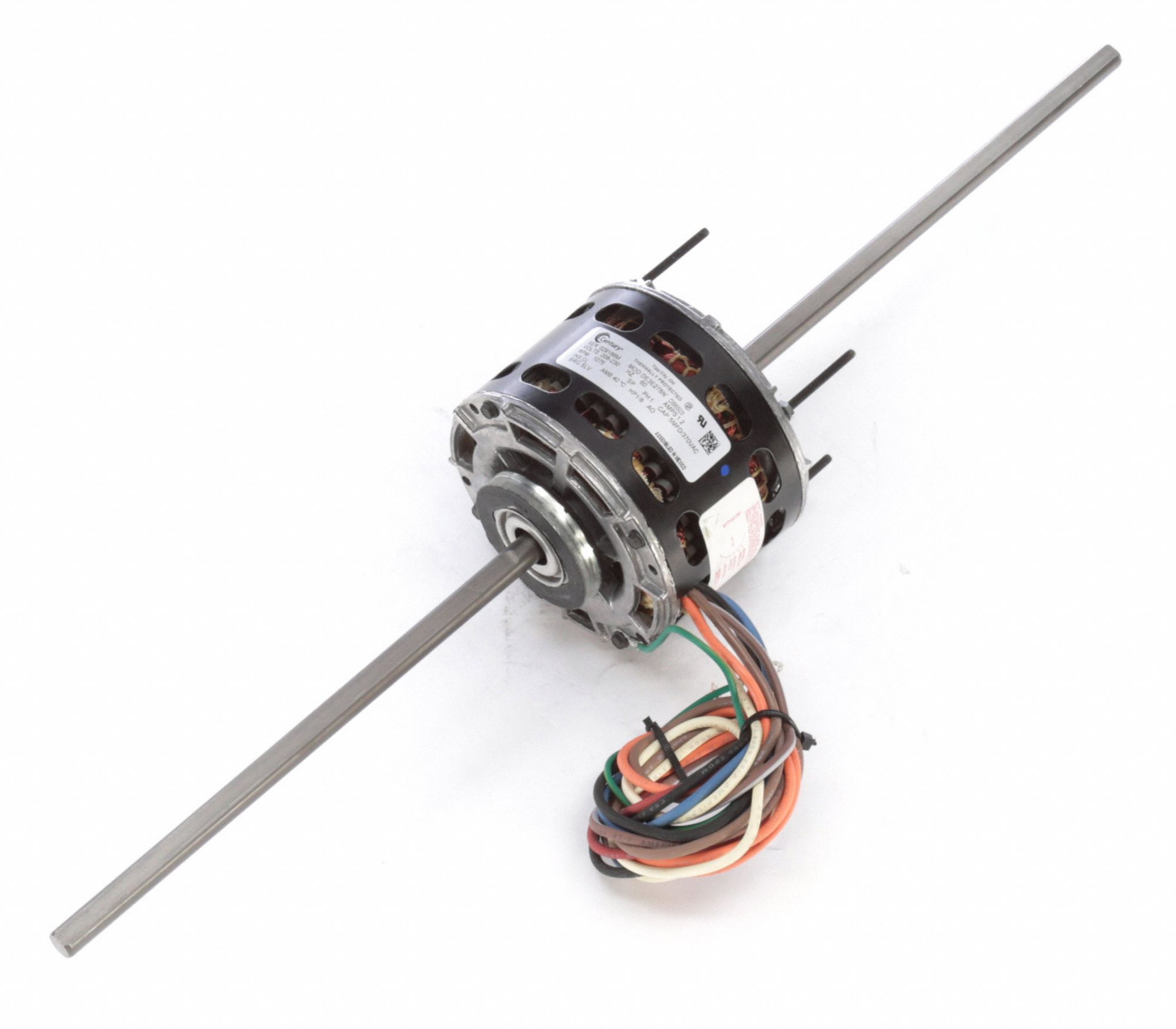 CENTURY Room Air Conditioner Motor 4 Speed, 1/8 HP, 1,075 Nameplate