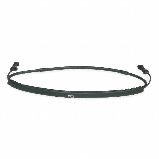 MSA Goggle Retainer, Neoprene Rubber, Black 4MC42449895 Grainger