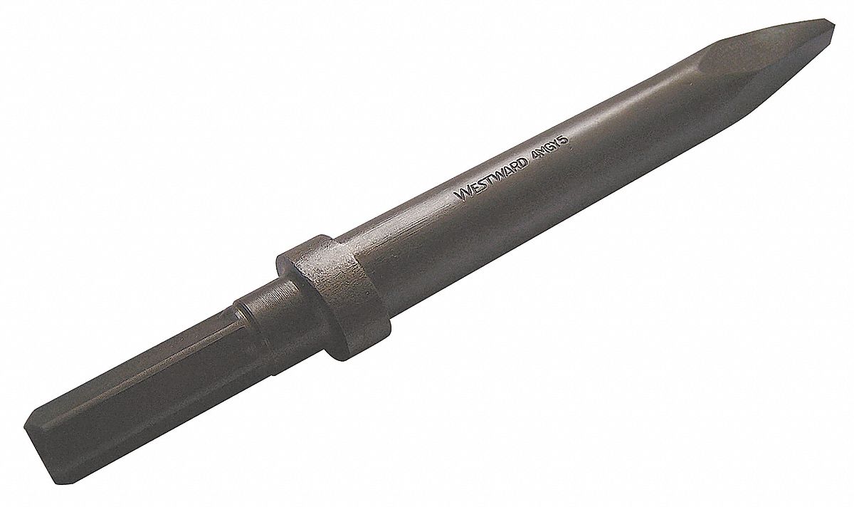 MOIL POINT CHISEL, HEX SHANK