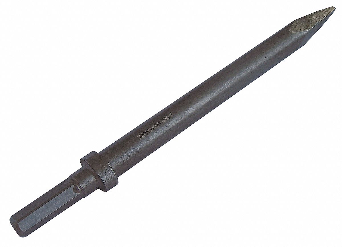 MOIL POINT CHISEL, HEX SHANK