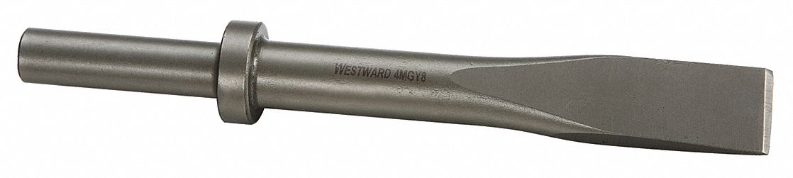 CHISEL, 0.68 IN SHANK SIZE, ROUND, ROUND, 1 IN CHISEL TIP W, 8 3/4 IN OVERALL L