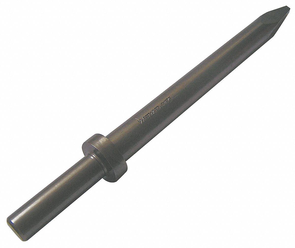 MOIL POINT CHISEL, ROUND SHANK